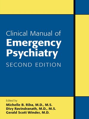 cover image of Clinical Manual of Emergency Psychiatry